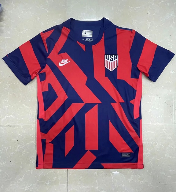 AAA Quality USA 21/22 Away Dark Blue/Red Soccer Jersey